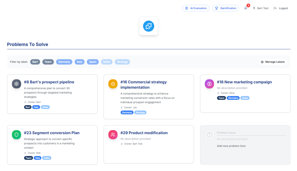 Radial Idea Example Problem Solving Rapid Idea Improvement | AI Problem-Solving for PMO, Innovation ...